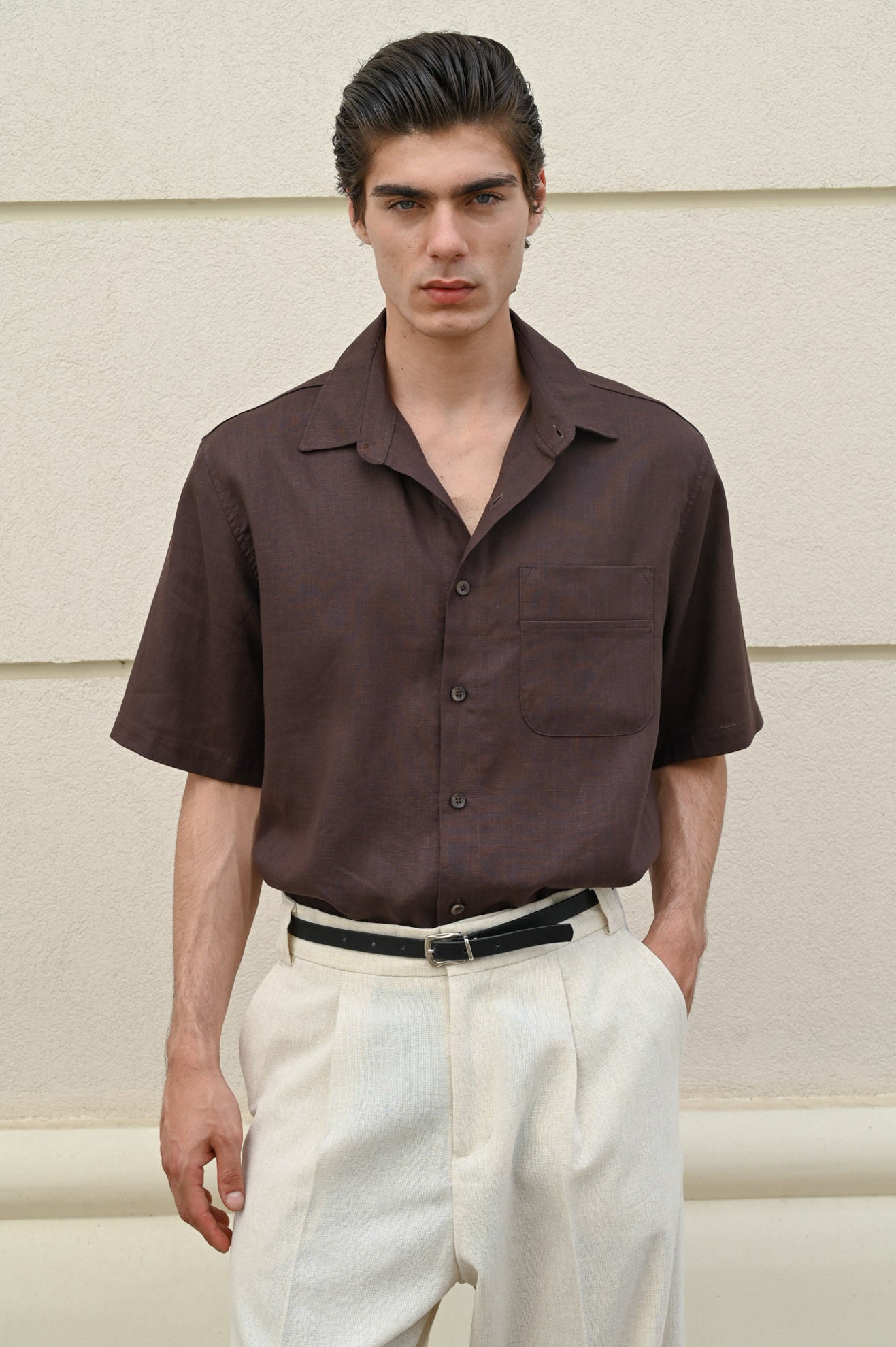 Πουκάμισο oversized 100% λινό