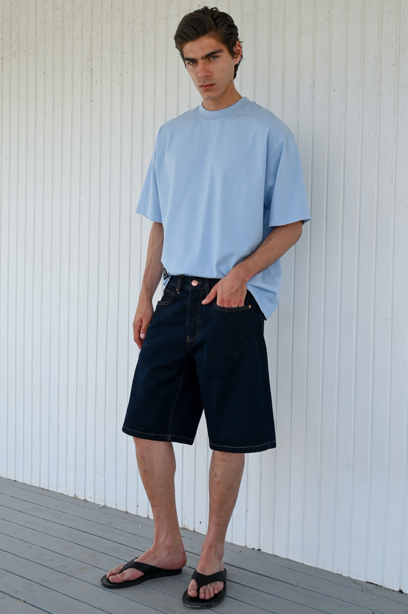 Βαμβακερή μπλούζα oversized