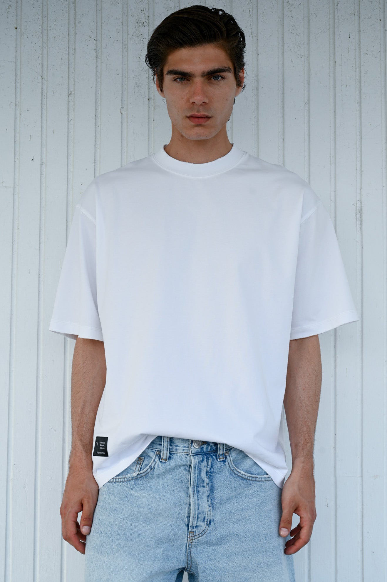 Βαμβακερή μπλούζα oversized