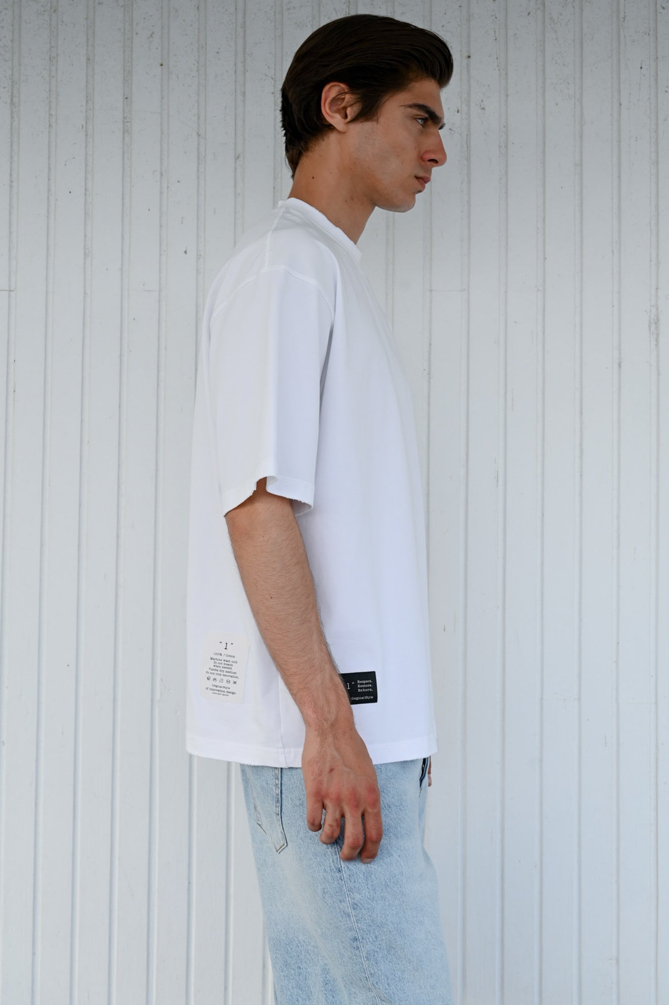 Βαμβακερή μπλούζα oversized