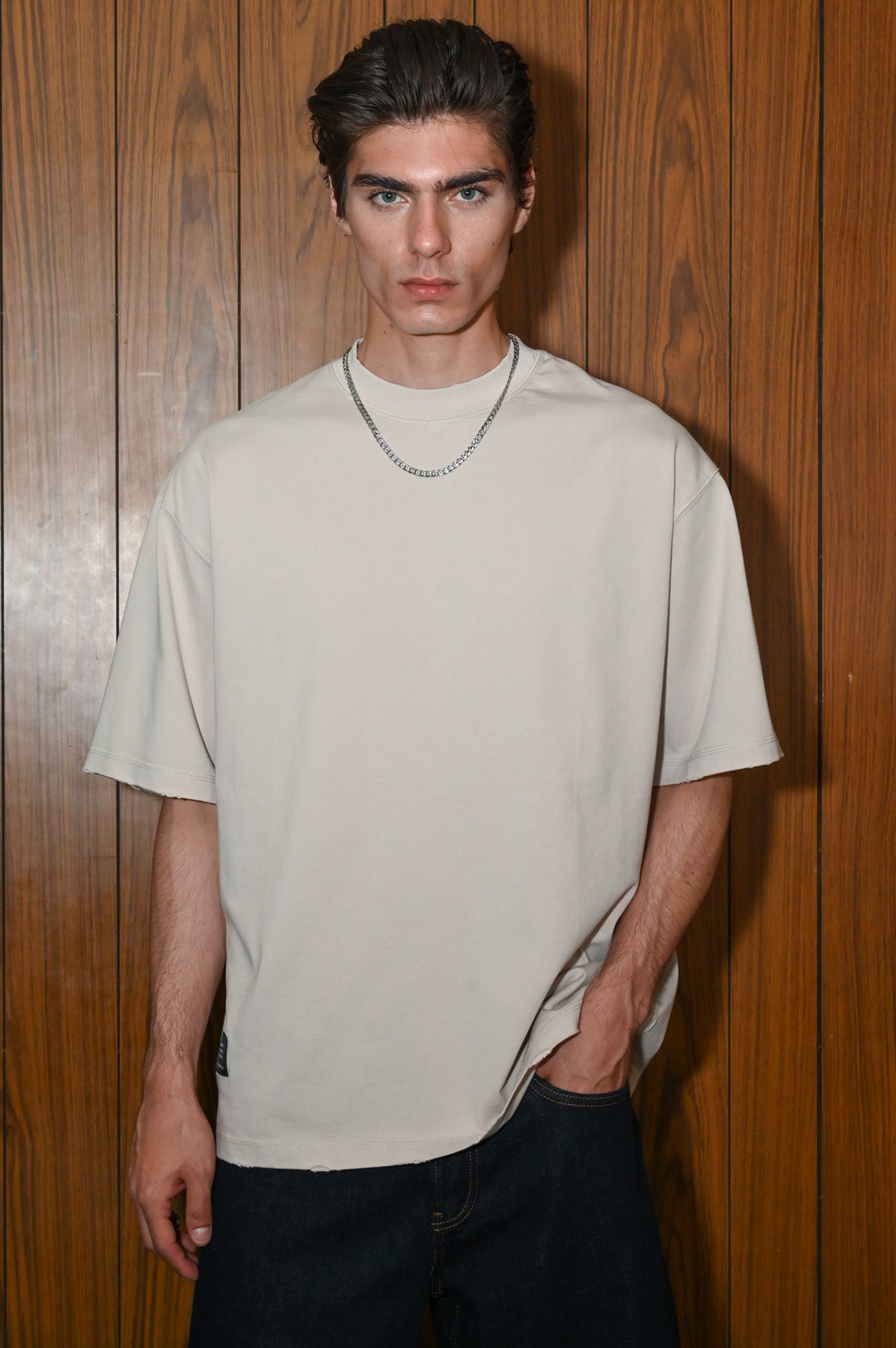 Βαμβακερή μπλούζα oversized