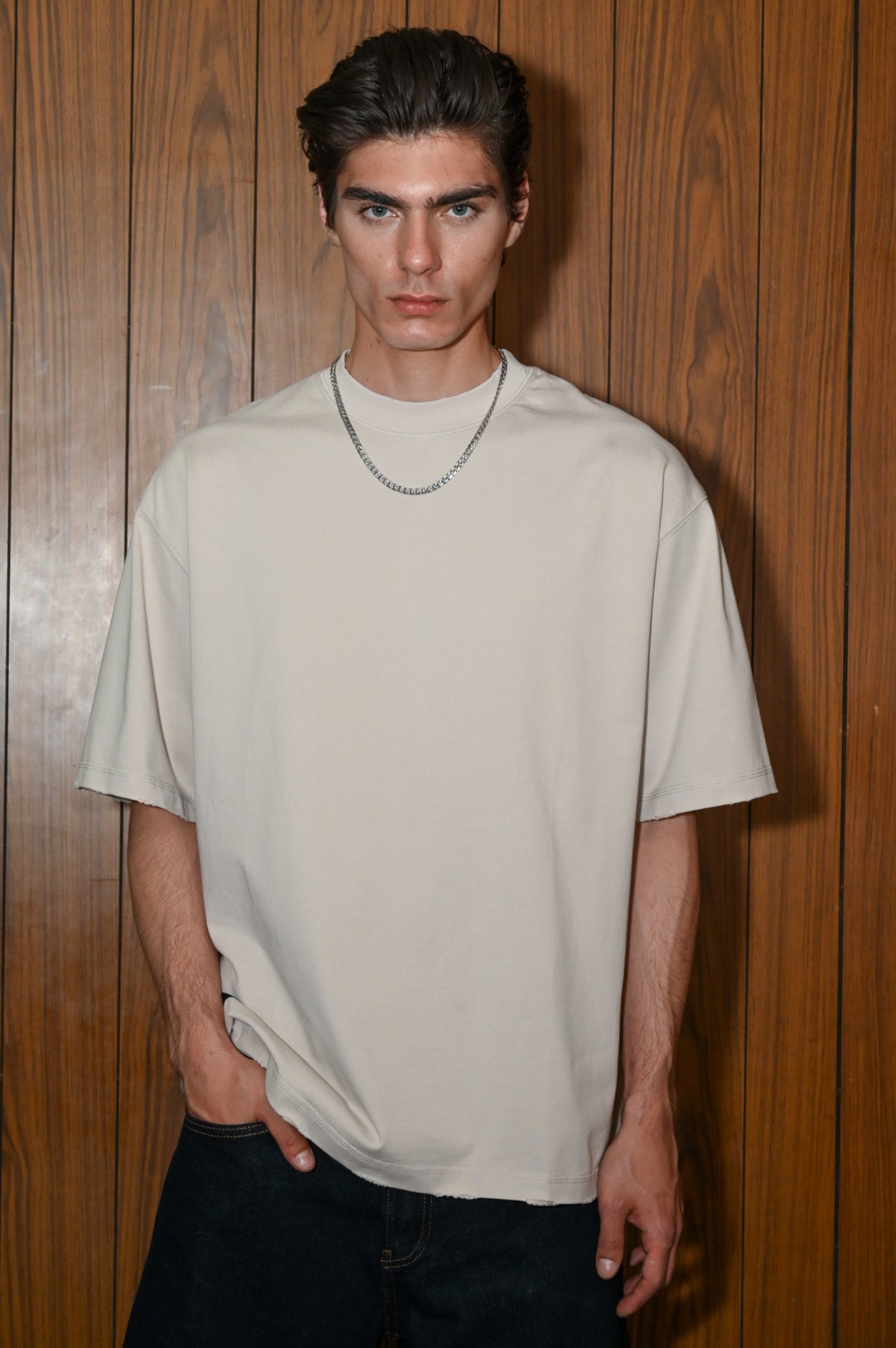 Βαμβακερή μπλούζα oversized