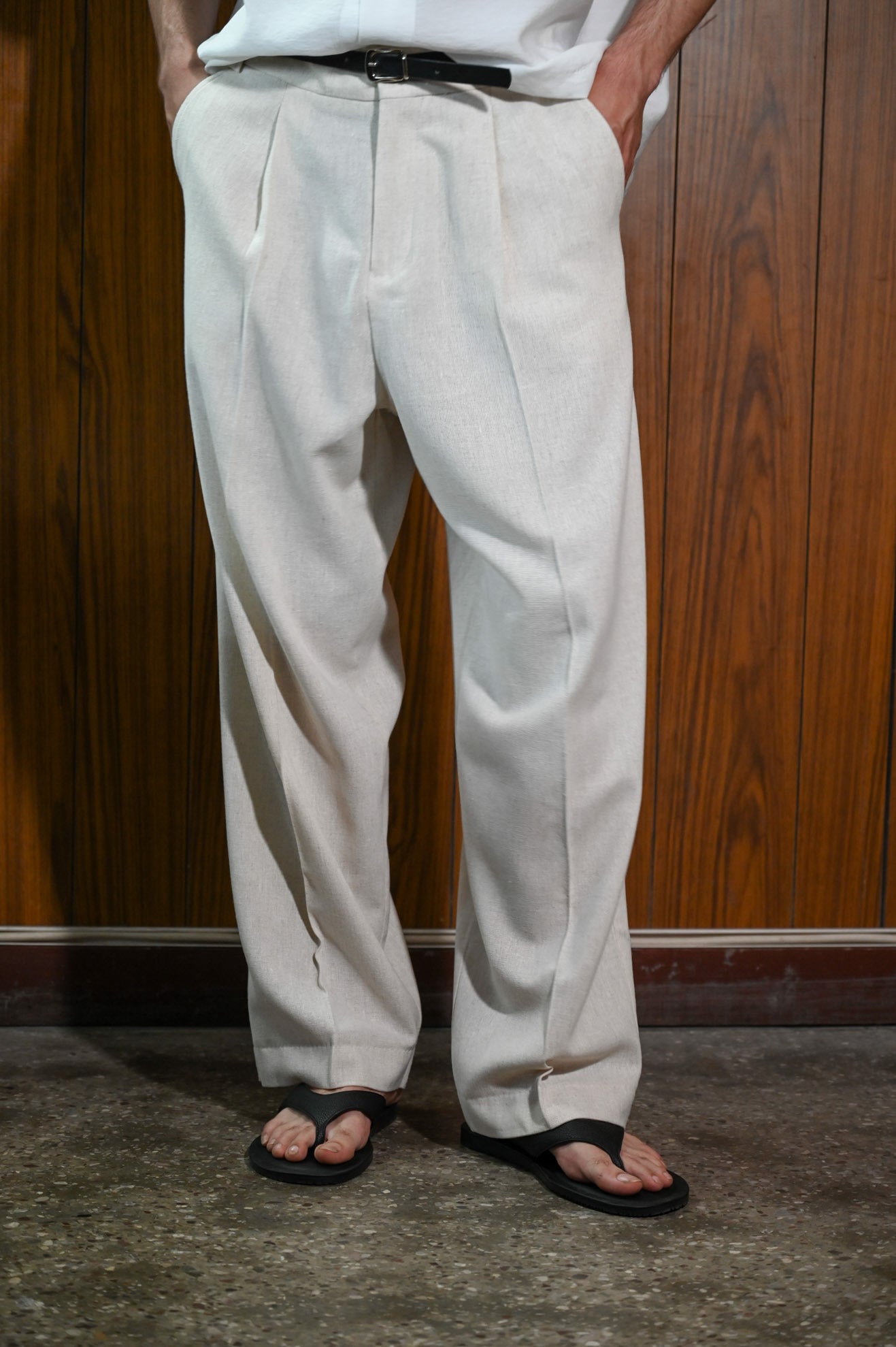 Βαμβακερό παντελόνι relaxed fit