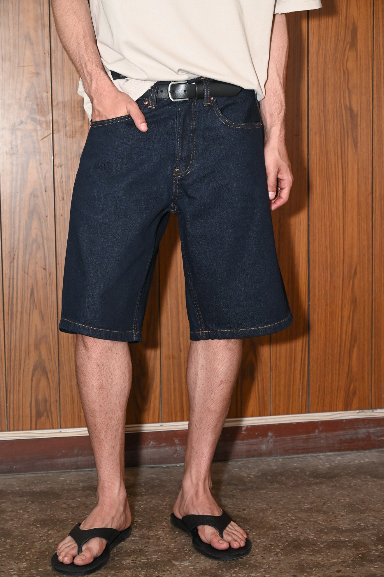 Τζιν βερμούδα relaxed fit