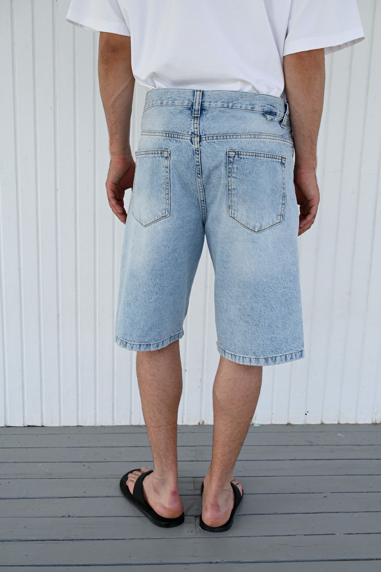 Τζιν βερμούδα relaxed fit