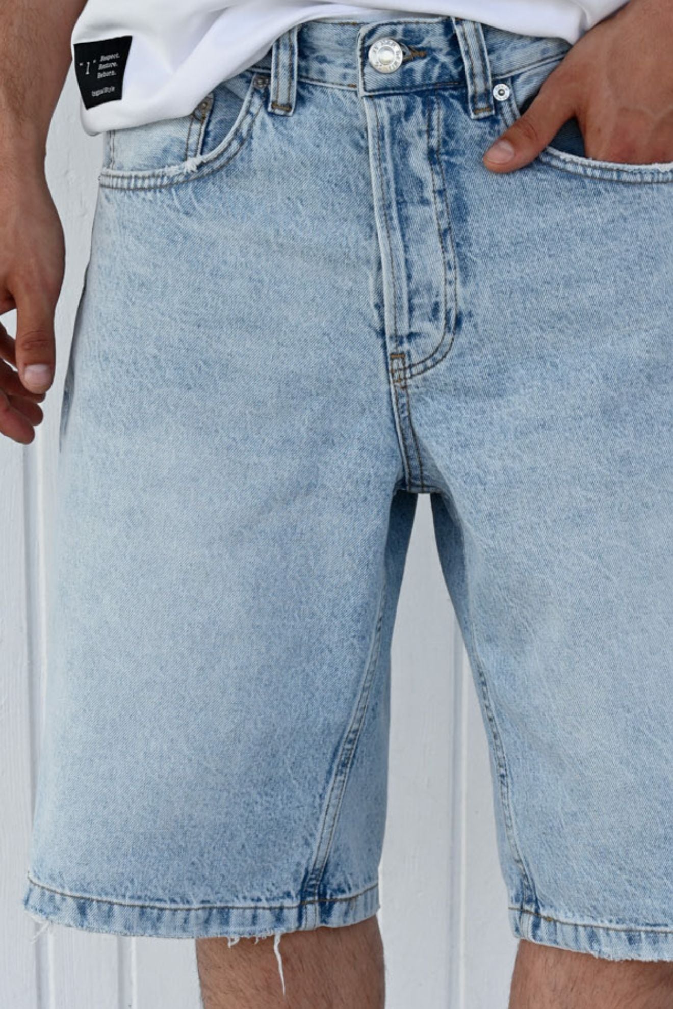 Τζιν βερμούδα relaxed fit