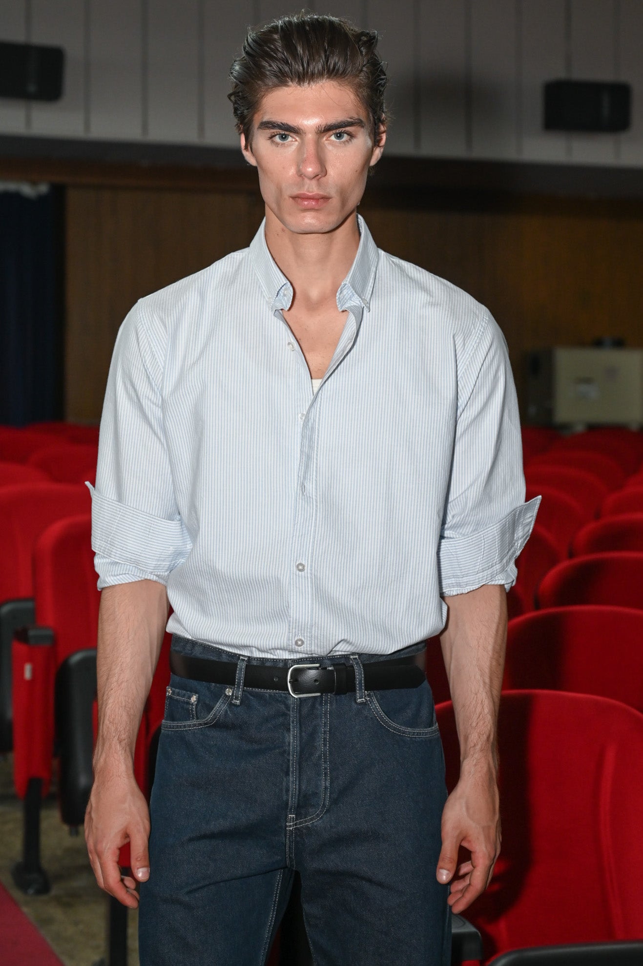 Ριγέ πουκάμισο regular fit oxford