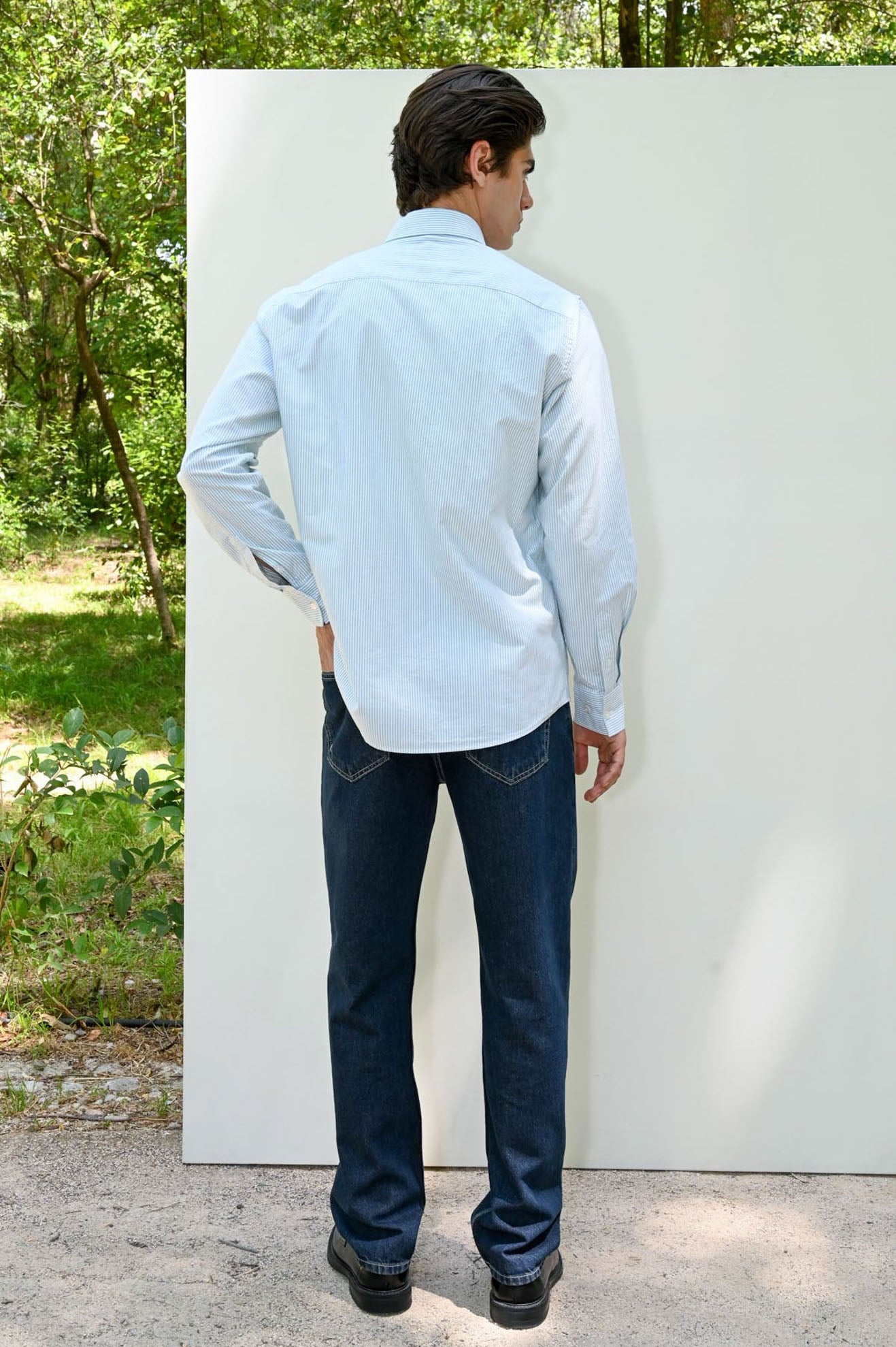 Ριγέ πουκάμισο regular fit oxford