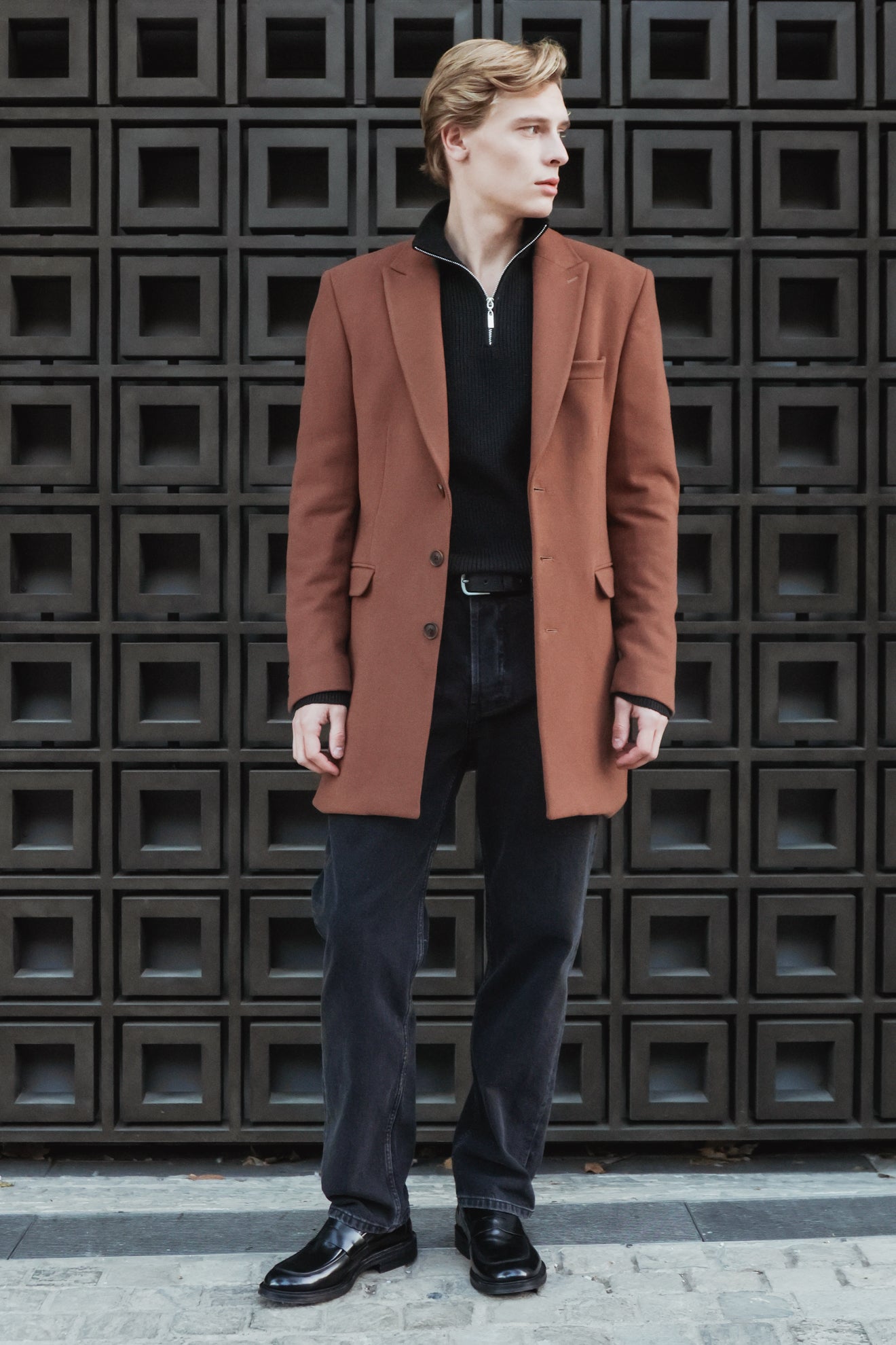 Παλτό με μείγμα μαλλιού