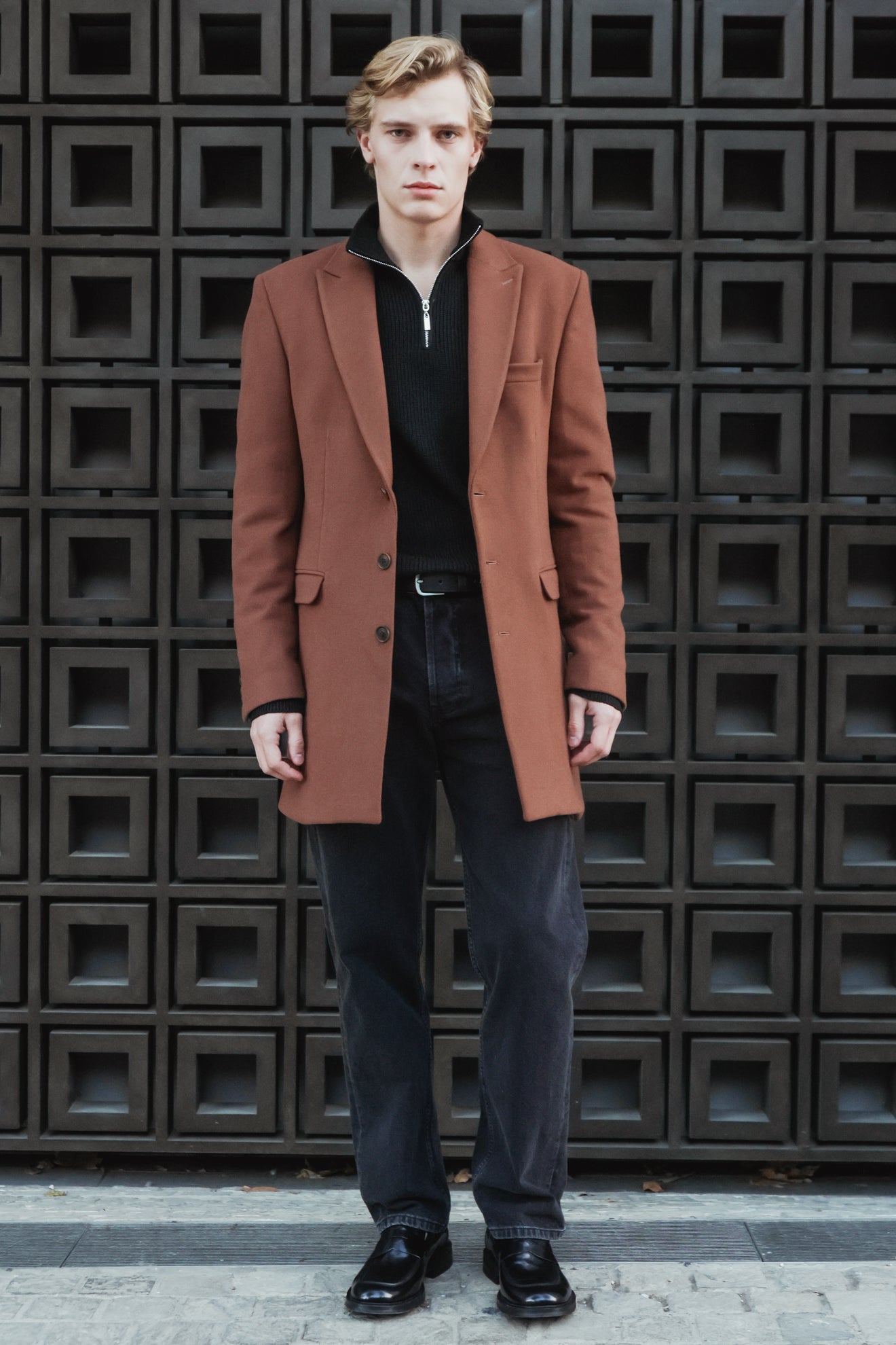 Παλτό με μείγμα μαλλιού