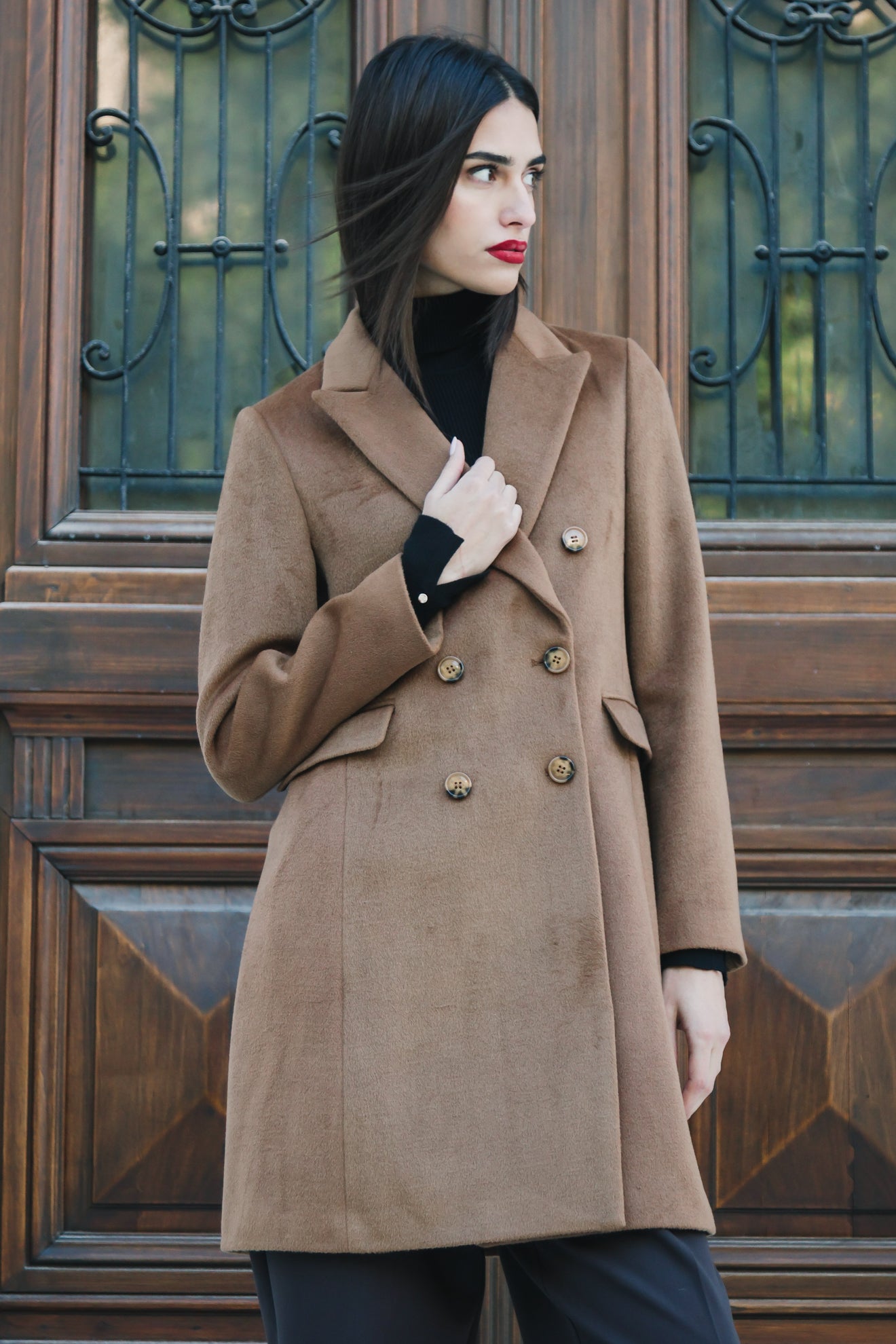 Παλτό με μείγμα μαλλιού