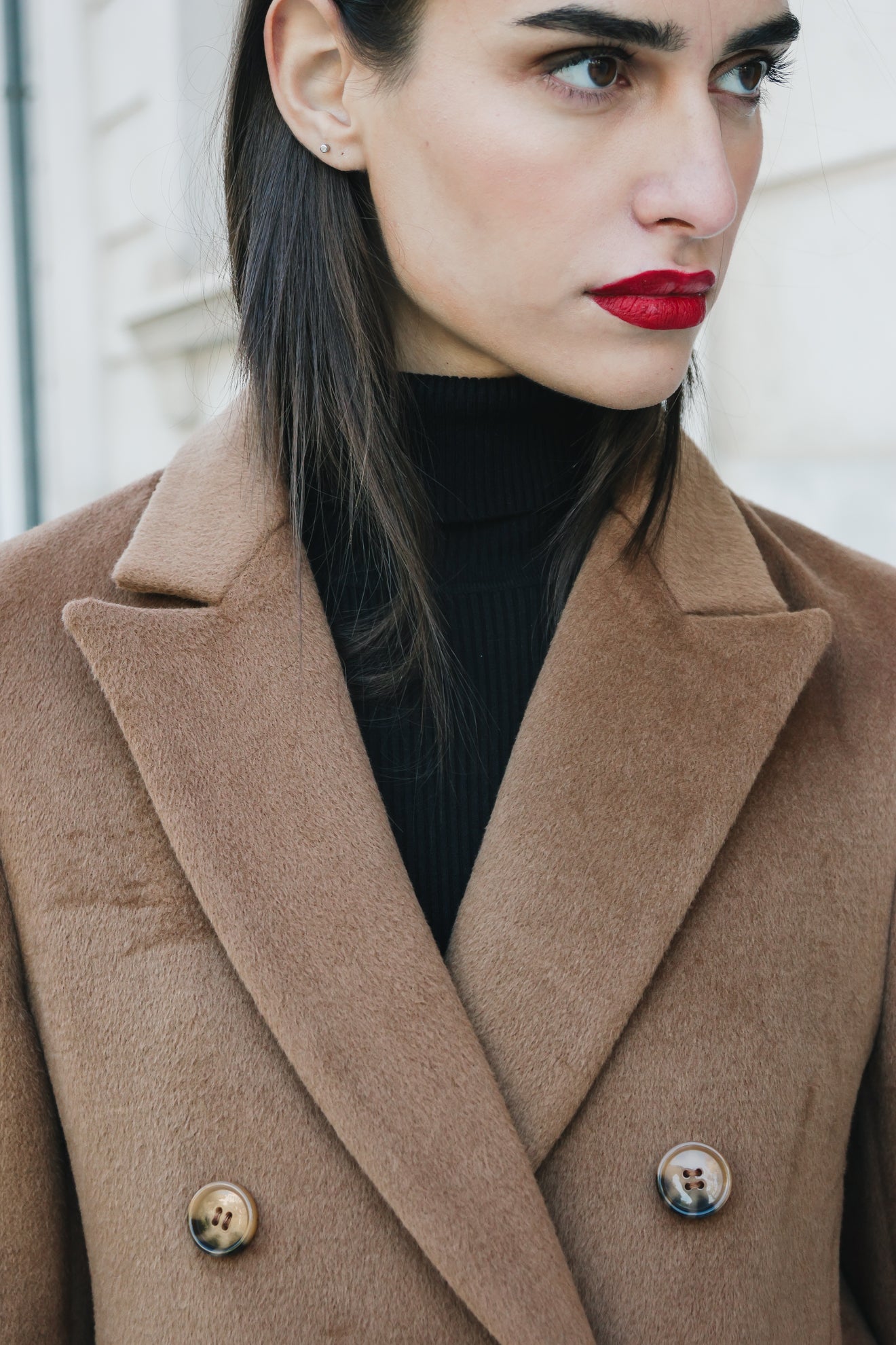 Παλτό με μείγμα μαλλιού