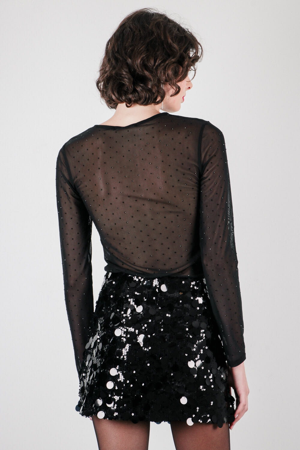 Μίνι φούστα με πούλιες