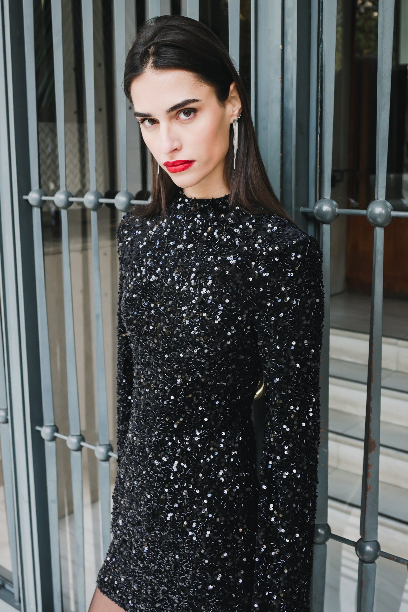 Mίνι φόρεμα με πούλιες