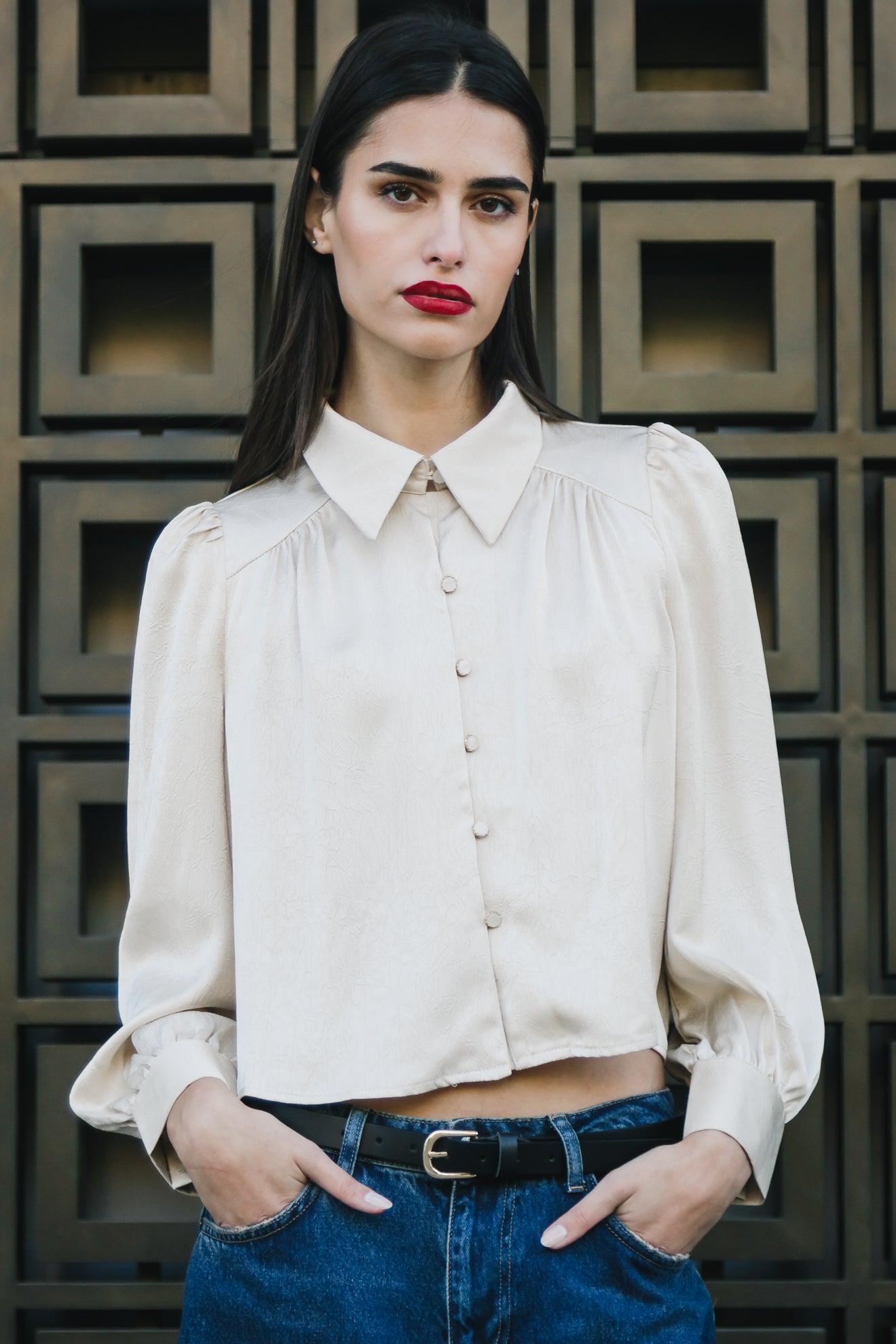 Πουκάμισο με τσαλακωμένη όψη