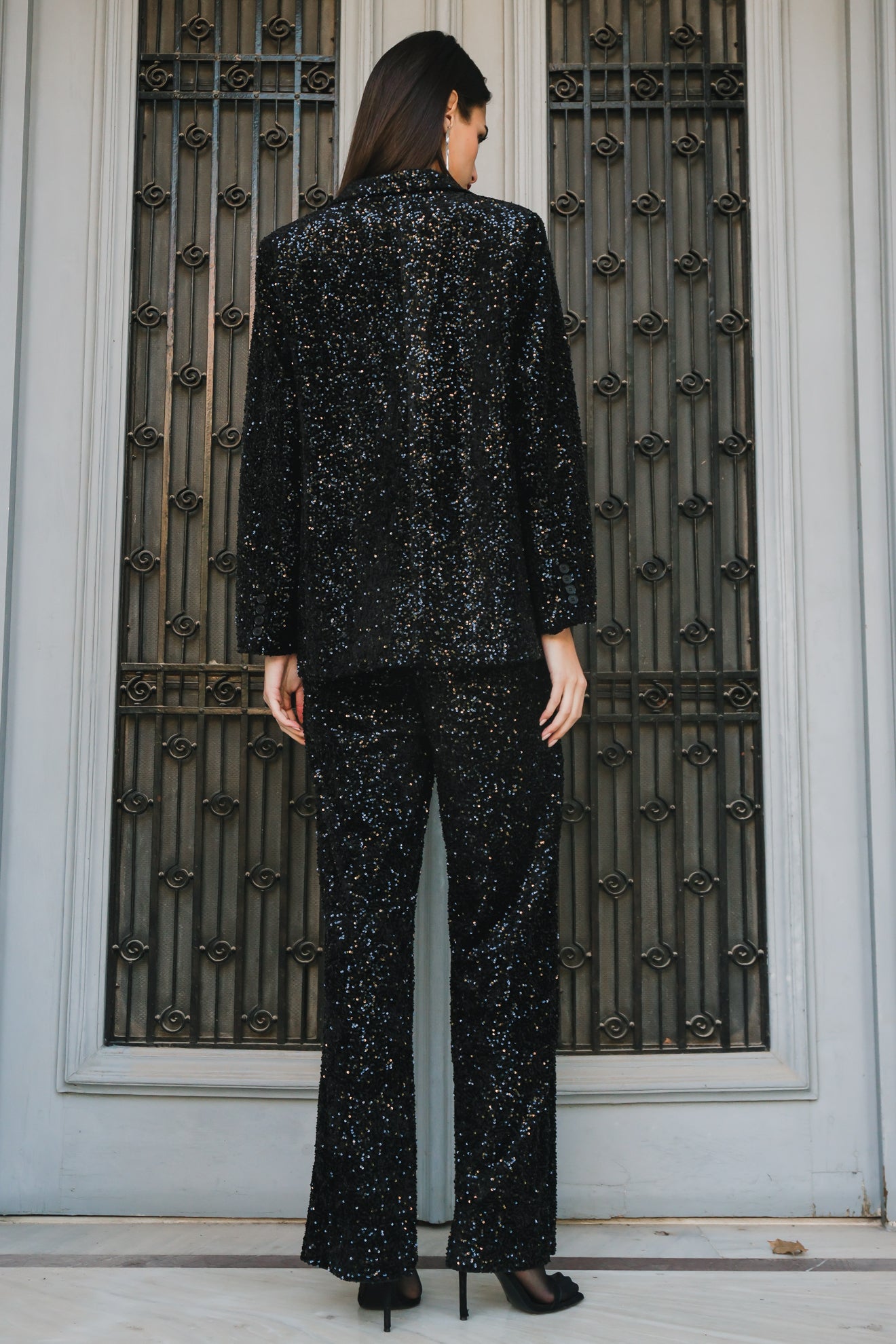 Παντελόνι κοστουμιού με πούλιες