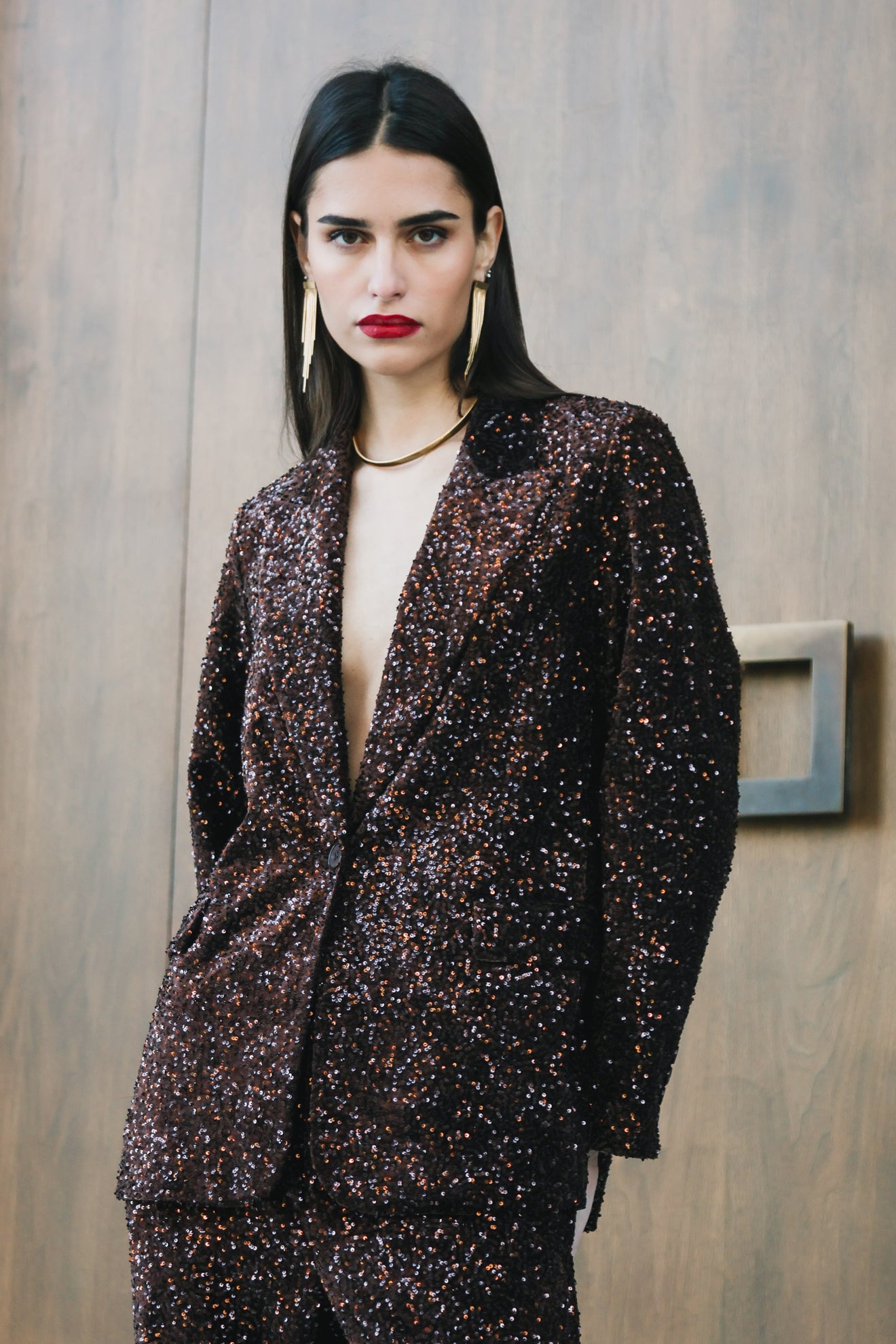 Σακάκι κοστουμιού με παγιέτες