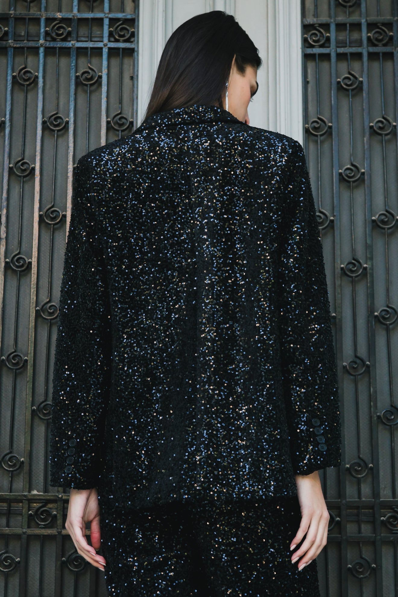 Σακάκι κοστουμιού με παγιέτες