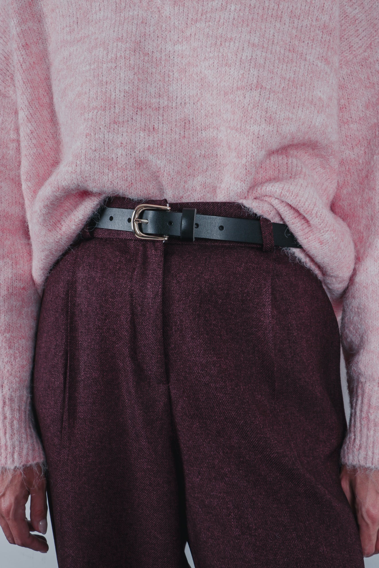 Πλεκτό μάλλινο πουλόβερ oversized