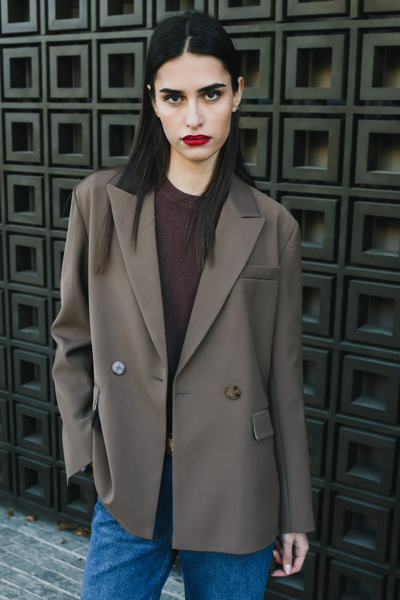 Σταυρωτό μπλέιζερ oversized