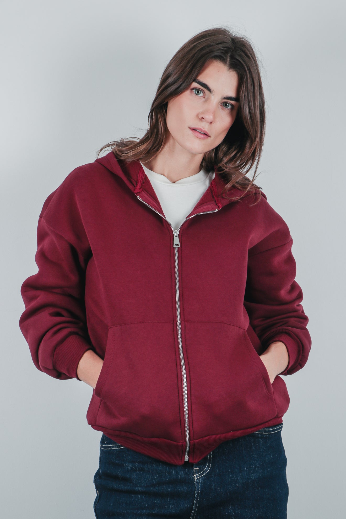 Ζακέτα φούτερ με κουκούλα