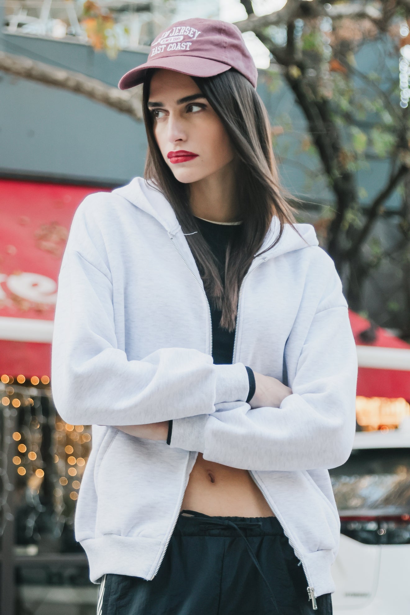 Ζακέτα φούτερ με κουκούλα