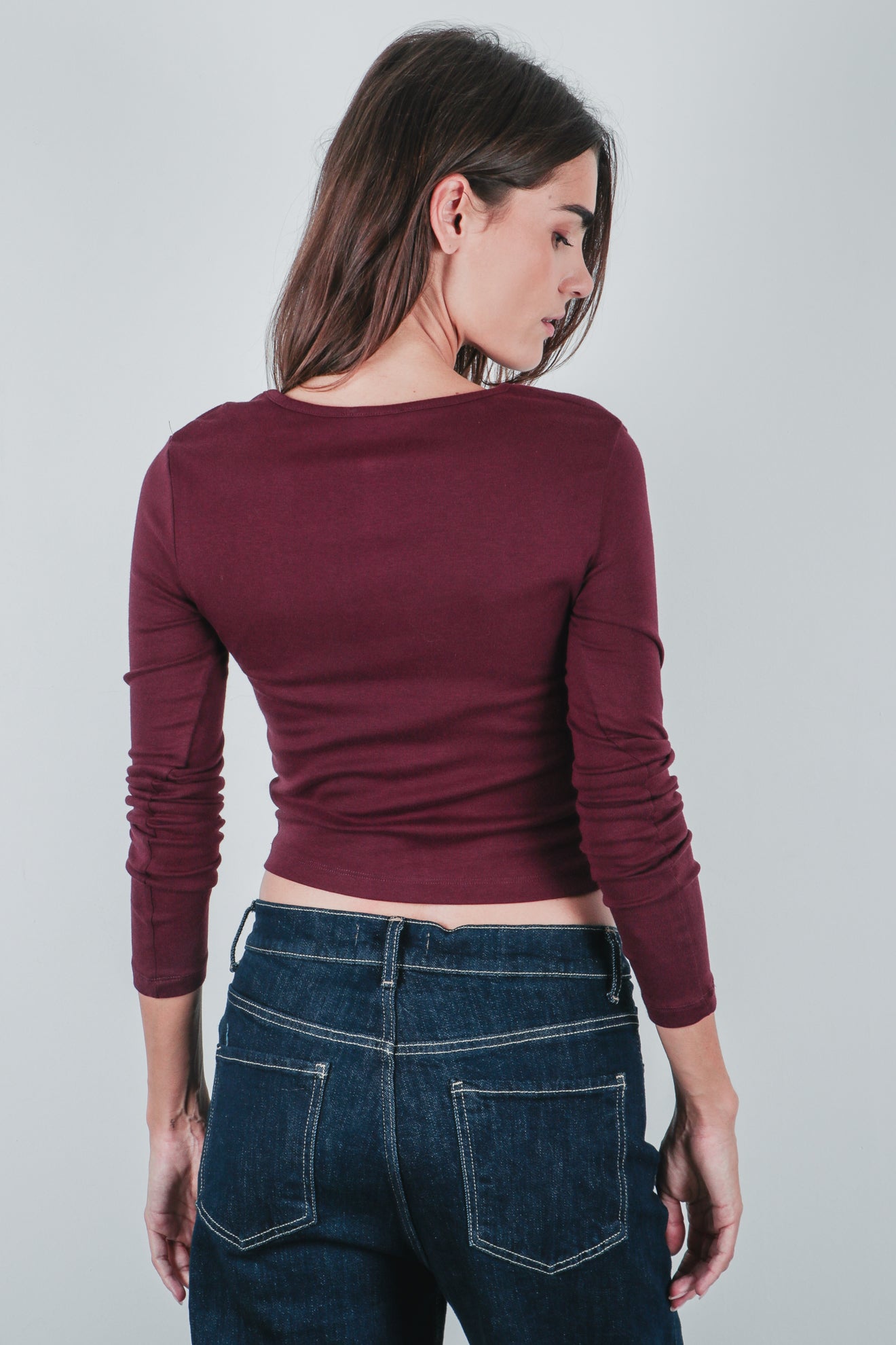 Μπλούζα με βαμβάκι και κουμπιά