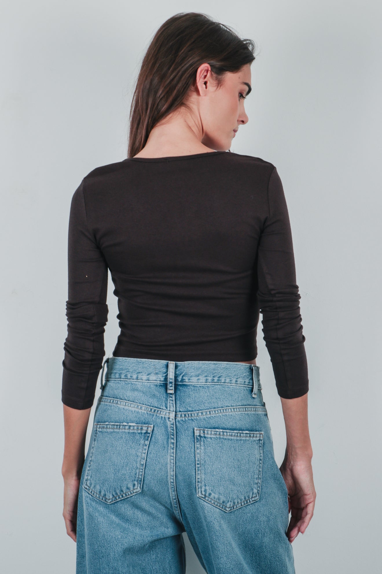 Μπλούζα με βαμβάκι και κουμπιά