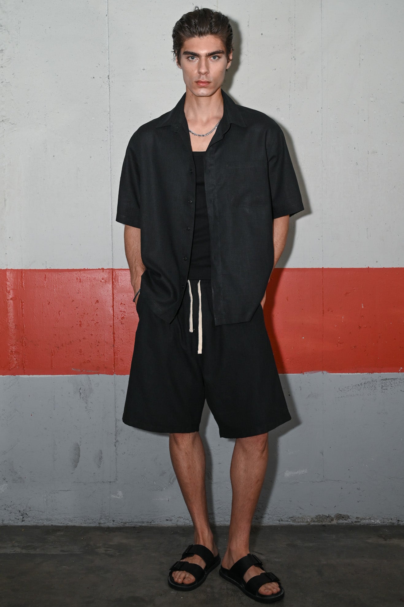 Βαμβακερή βερμούδα relaxed fit