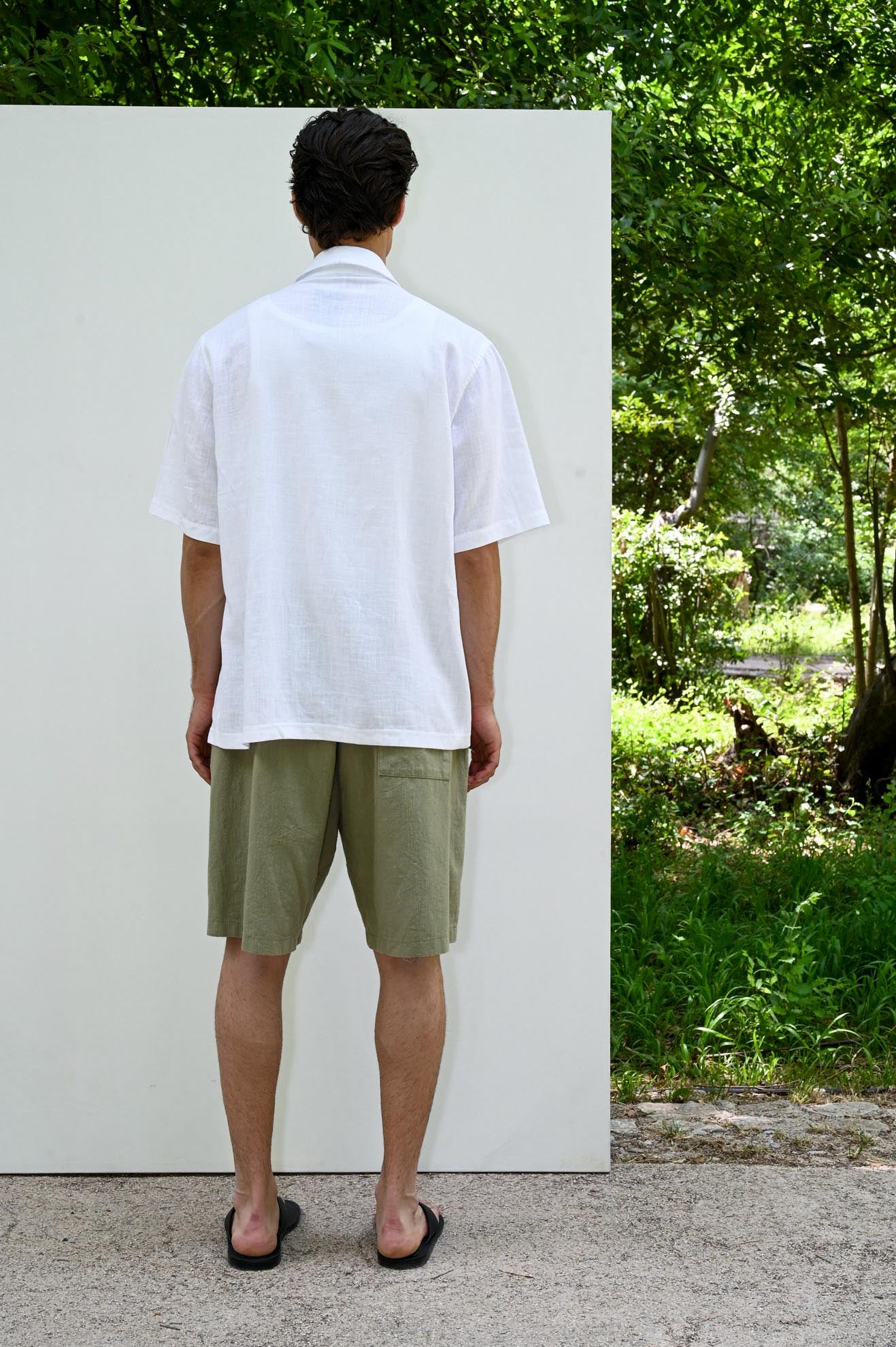 Βαμβακερή βερμούδα relaxed fit