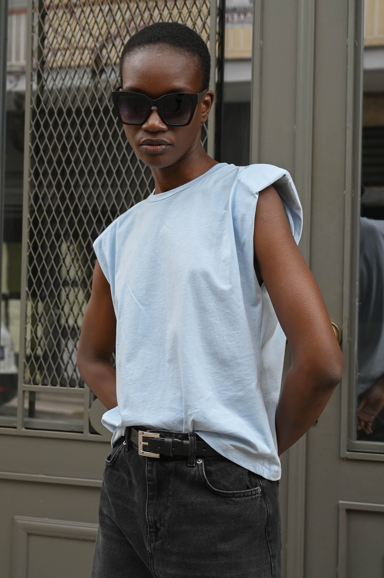 Βαμβακερή μπλούζα με βάτες