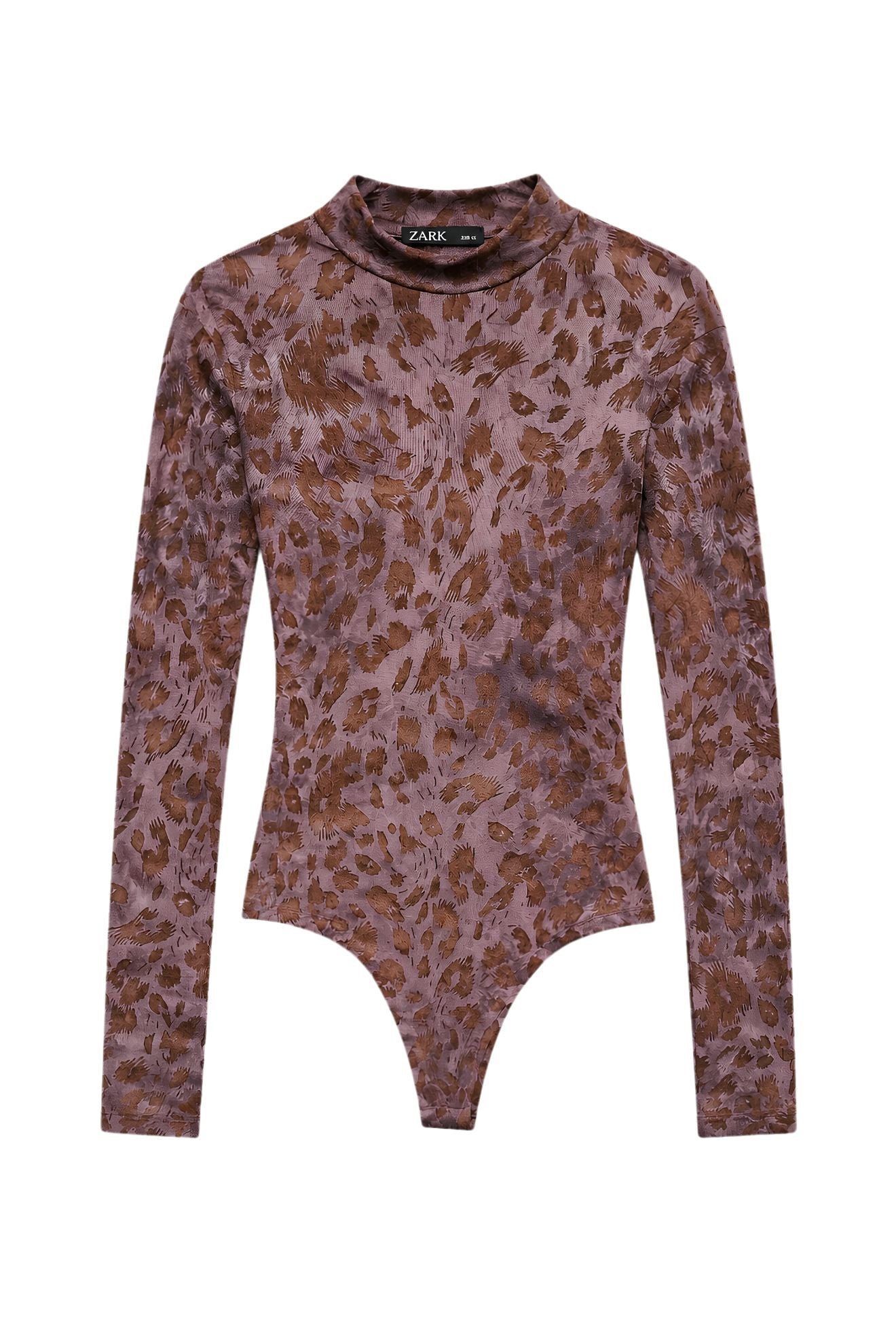 Ημιδιάφανο κορμάκι animal print