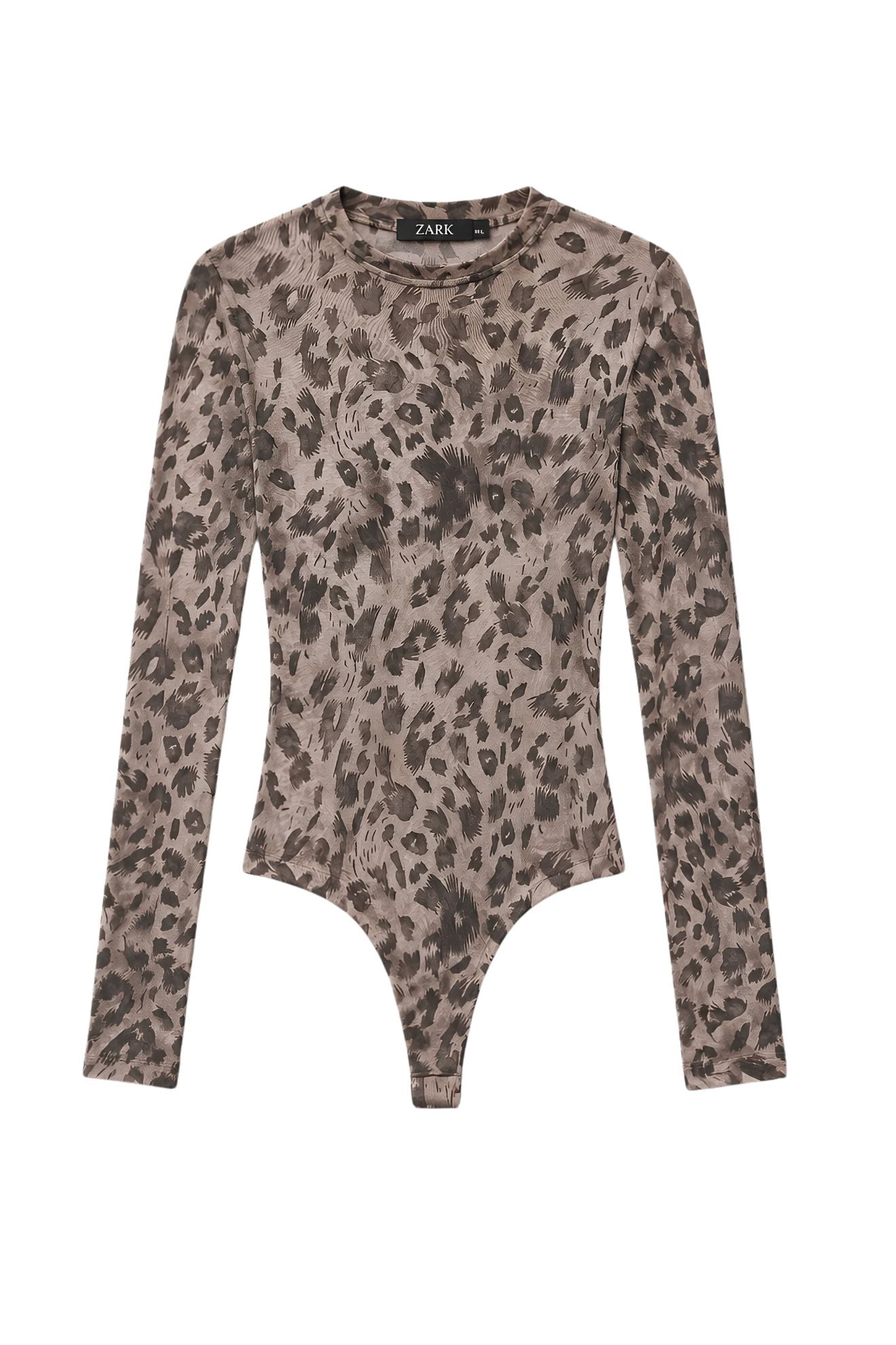 Ημιδιάφανο κορμάκι animal print