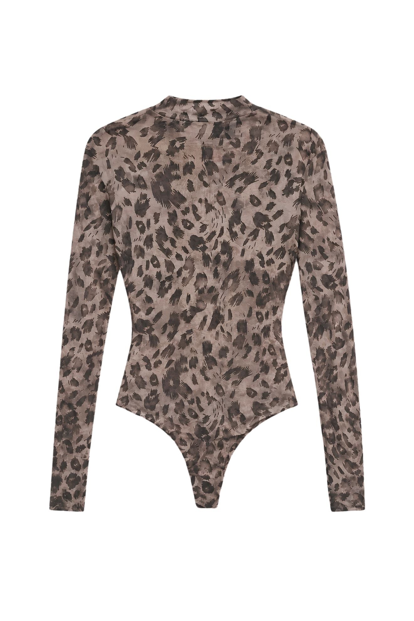 Ημιδιάφανο κορμάκι animal print