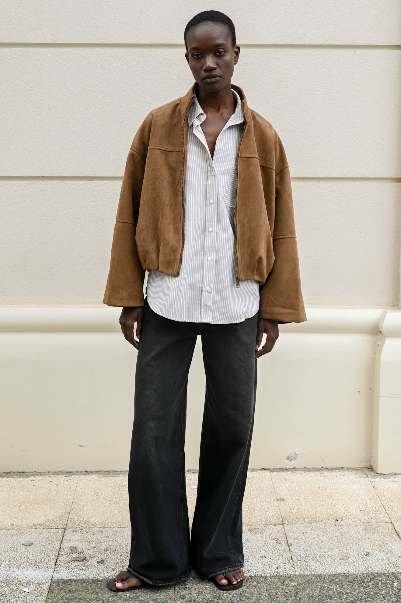 Μπουφάν με όψη καστόρ