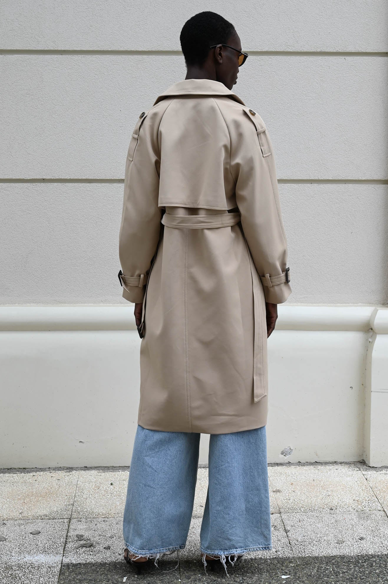 Μακριά σταυρωτή καπαρντίνα