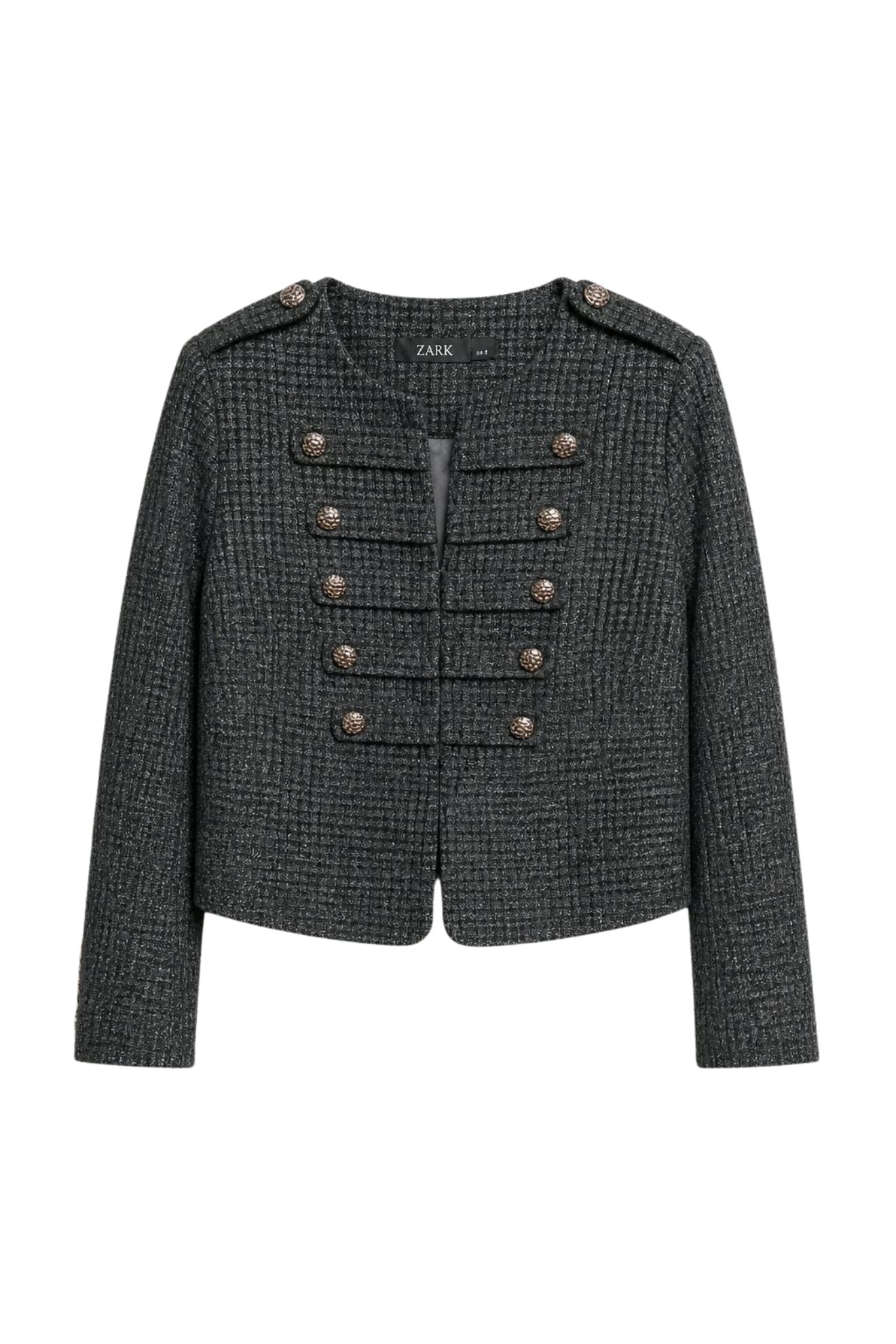 Κοντό tweed μπλέιζερ