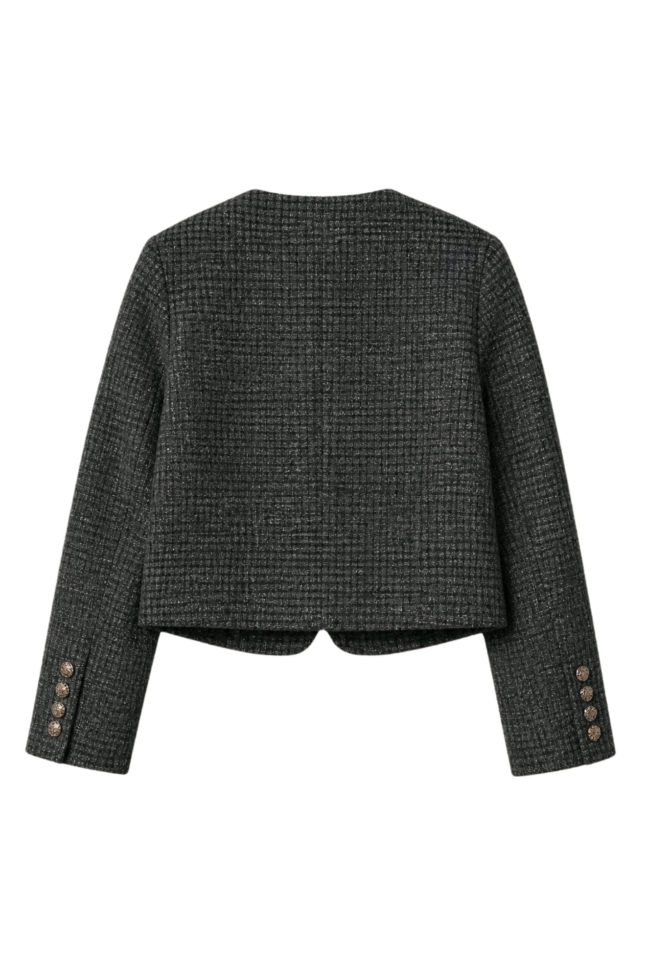 Κοντό tweed μπλέιζερ
