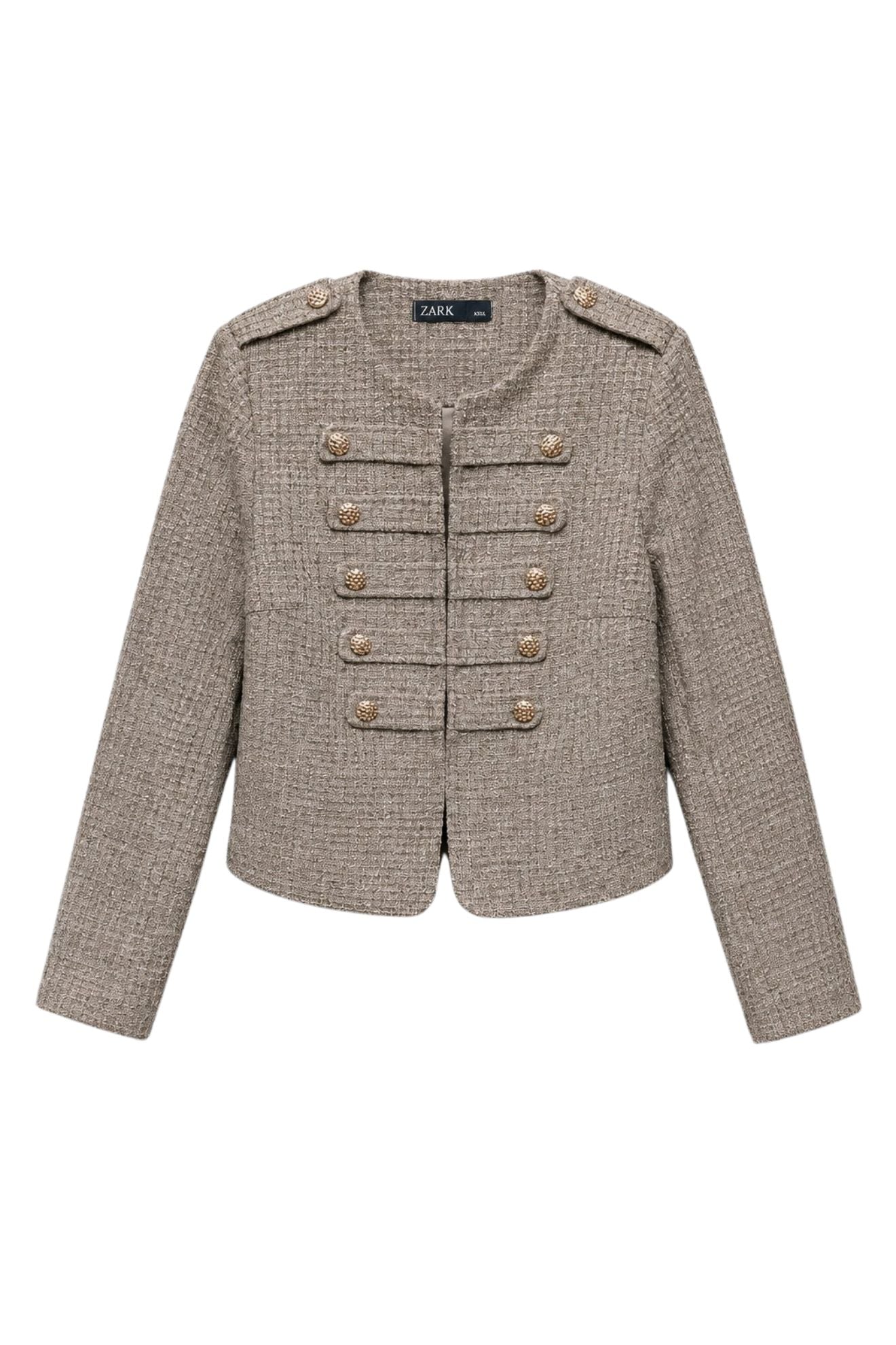 Κοντό tweed μπλέιζερ