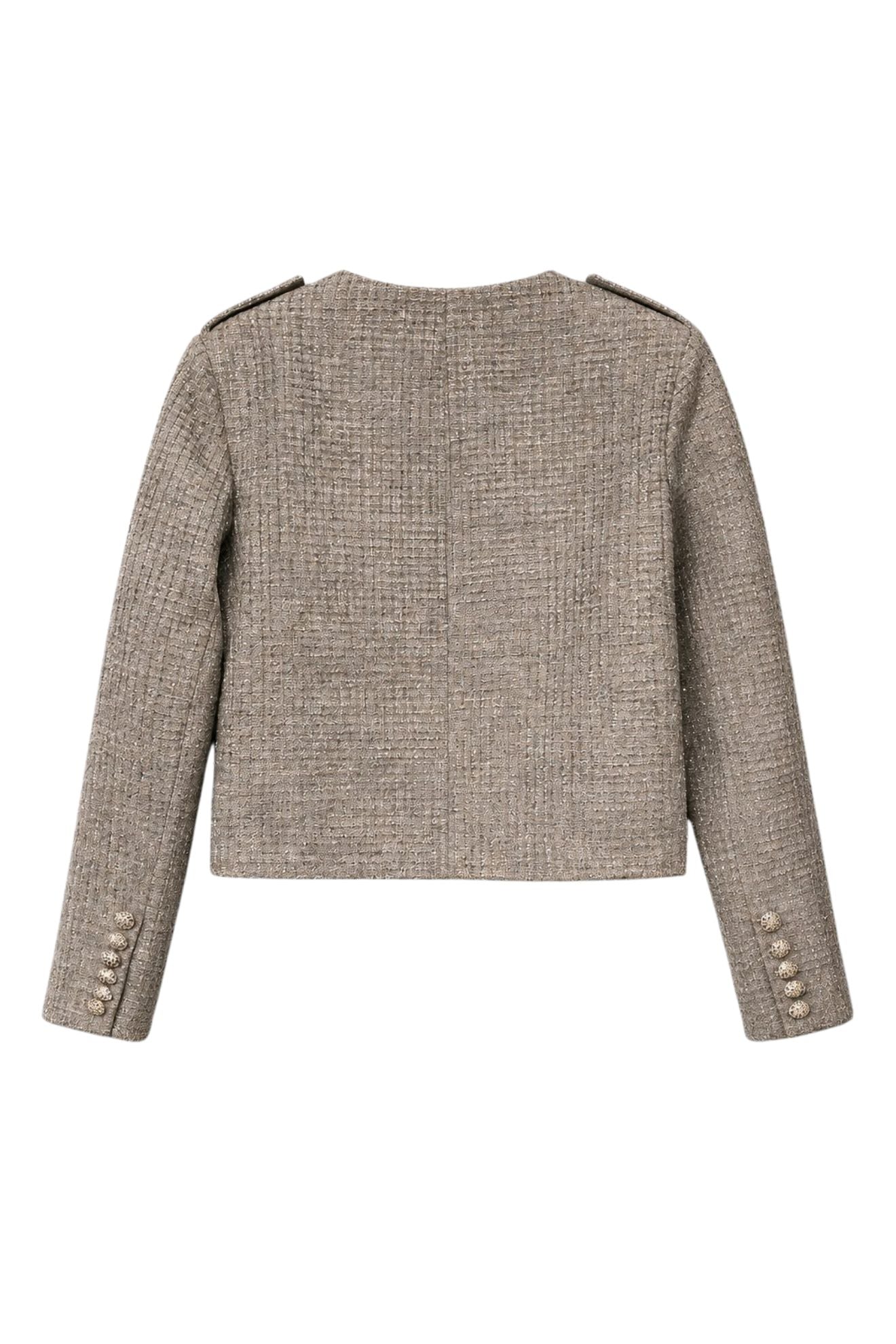 Κοντό tweed μπλέιζερ