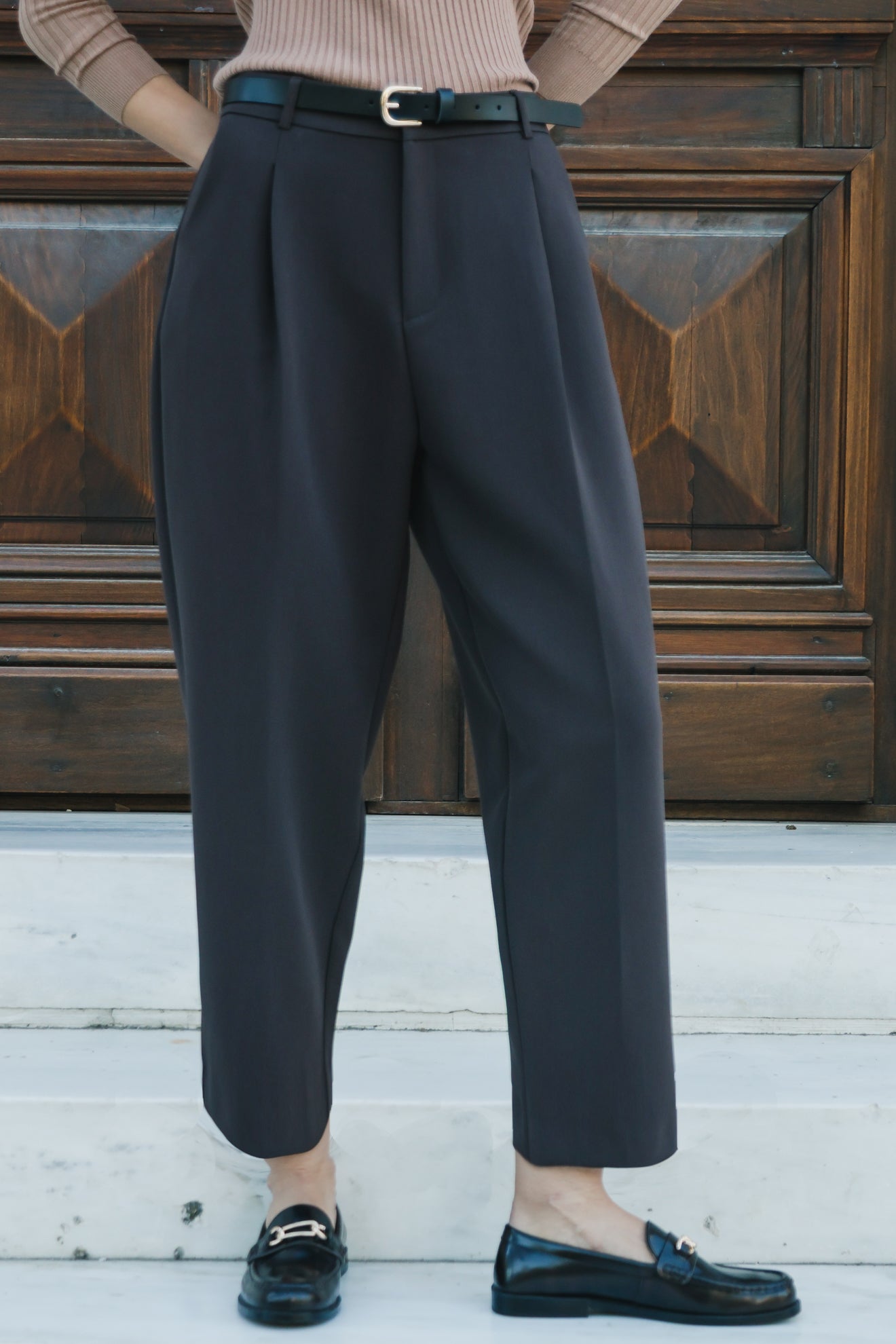 Παντελόνι balloon με πιέτες