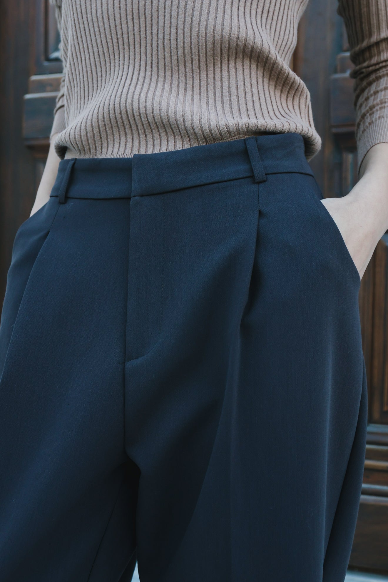 Παντελόνι balloon με πιέτες