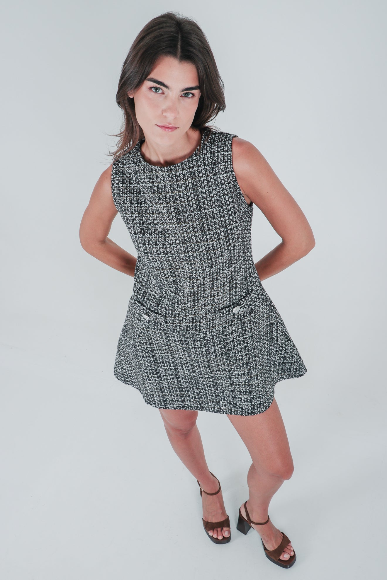 Μίνι φόρεμα tweed