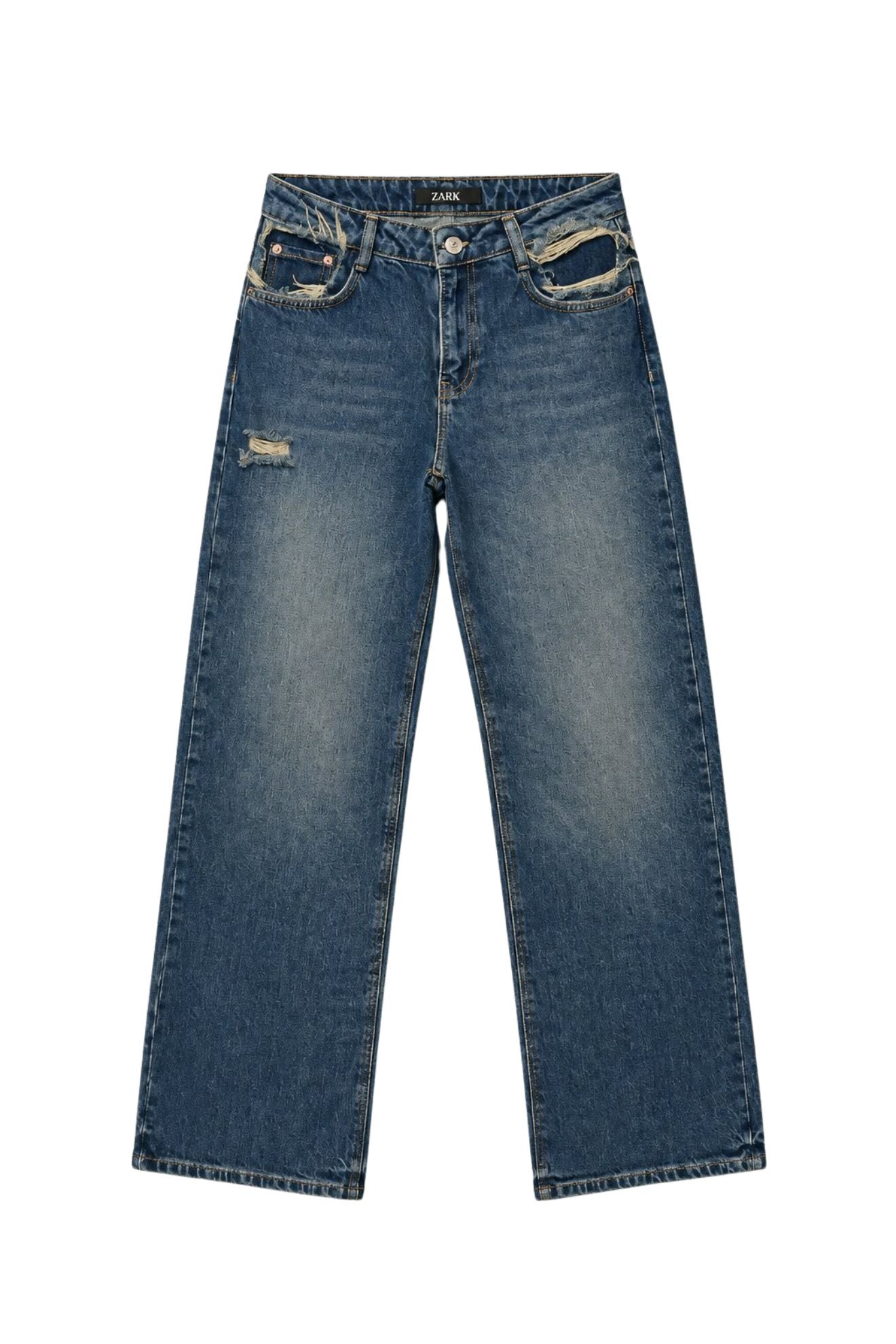 Τζιν wide leg με σκισίματα