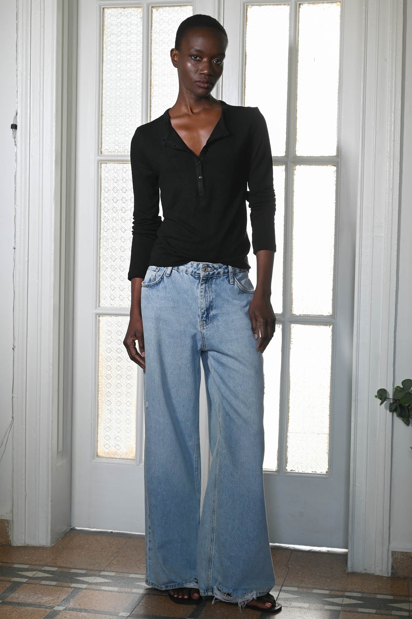 Μπλούζα με κουμπιά