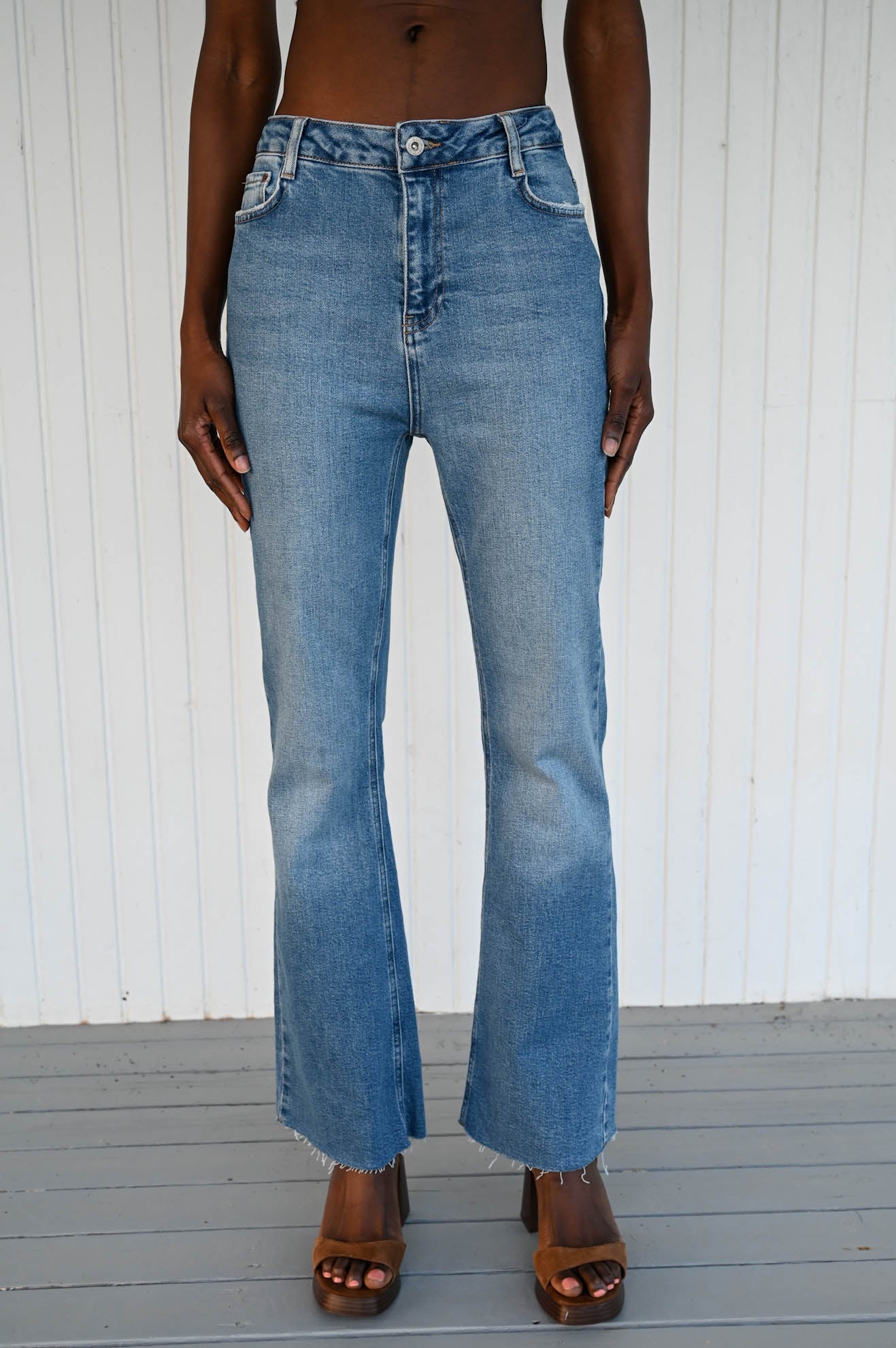 Τζιν flare ψηλόμεσο