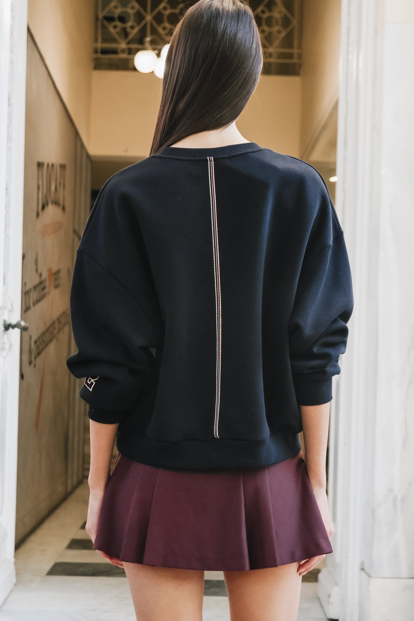 Φούτερ με επιγραφή academie